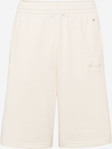 Champion Authentic Athletic Apparel Loose fit Pants in White: front