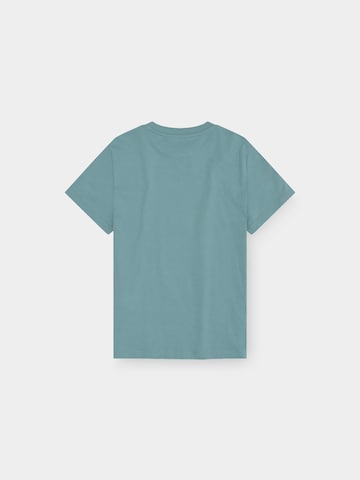 Bavarian Caps Shirt 'T-Shirt "Schlümpfe: Schwammerlschirm" - blaugrün (Kinder)'‌‌‌‌‌‌‌‌ in Blau