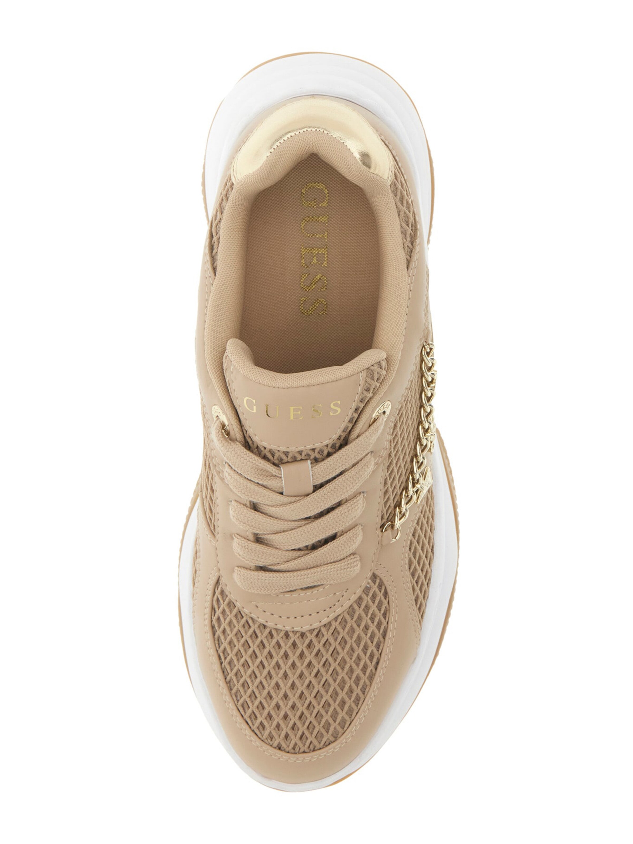 GUESS Низкие кроссовки 'HARPAA' в Бежевый