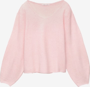 Pull&BearPulover - roza boja: prednji dio