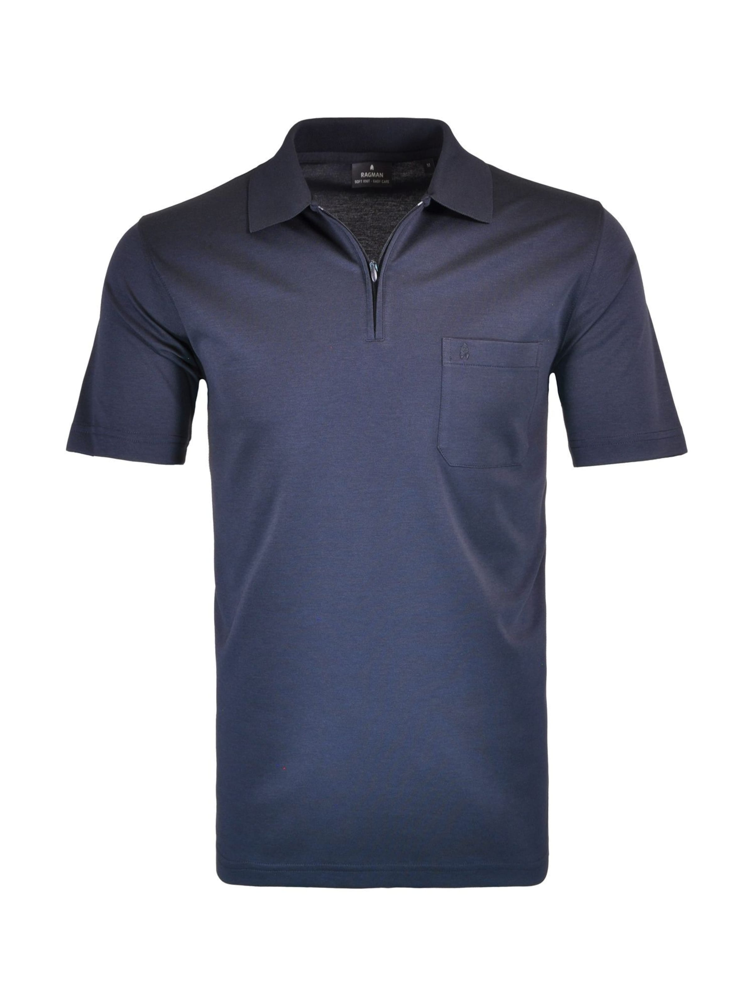 Ragman Shirt in Blauw: voorkant