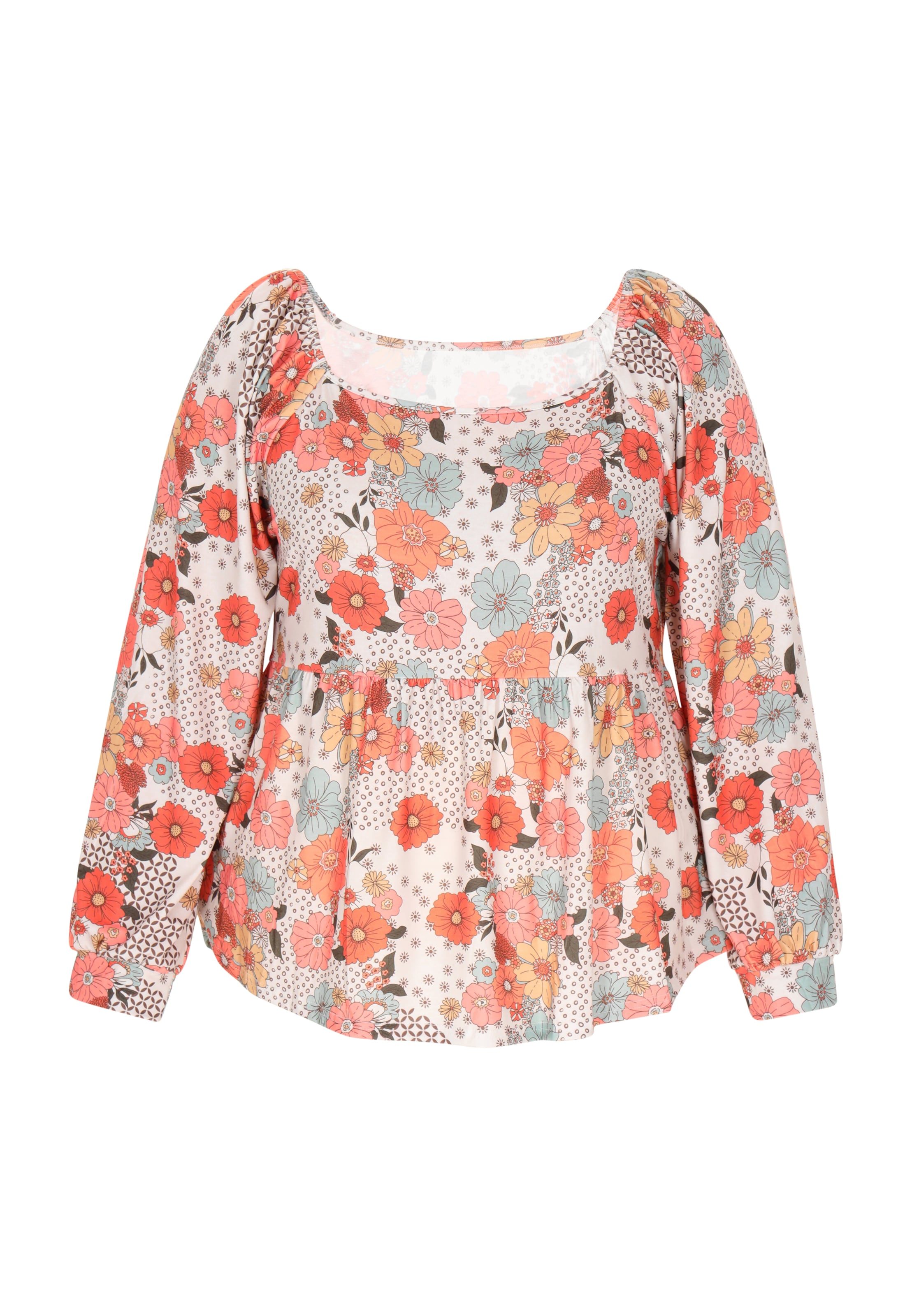 SANIKA Bluza | pastelno modra / marelica / roza / bela barva, Prikaz izdelka