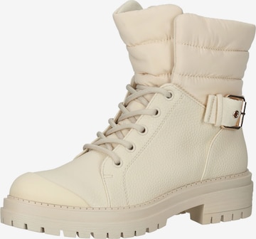 LA STRADA Schnürstiefelette in Beige: Vorderseite