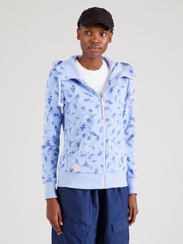 Ragwear Zip-Up Hoodie 'NESKA' in Blue: front