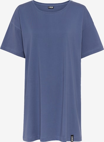 LSCN by LASCANA - Camisa de pijama em azul: frente