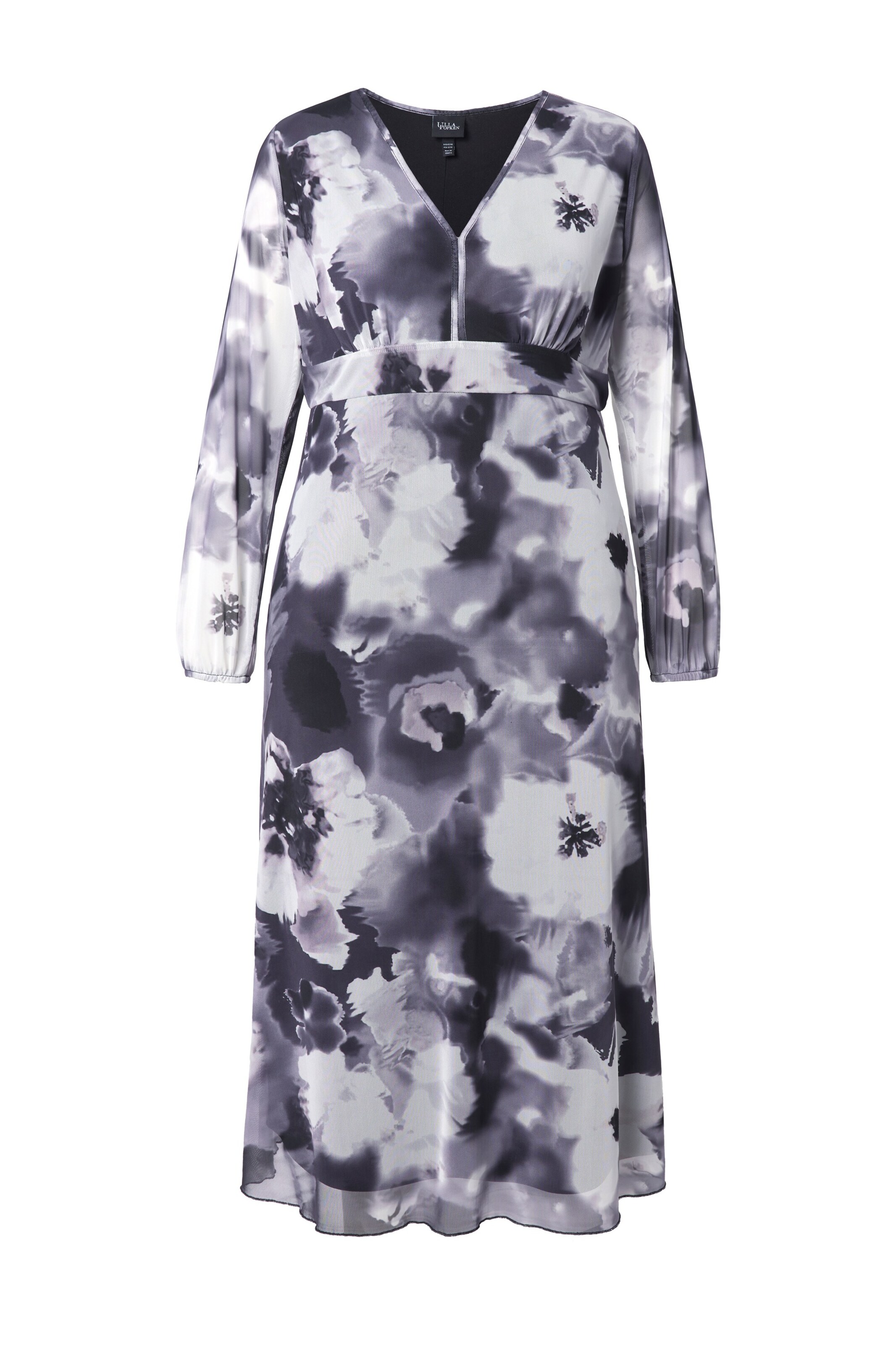 Ulla Popken Dress in Mottled grey / Black, Item view