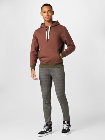 TOM TAILOR Sweatshirt in Braun