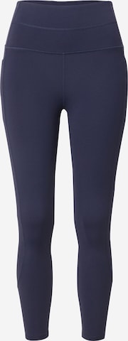Skinny Pantalon de sport SKECHERS en bleu : devant