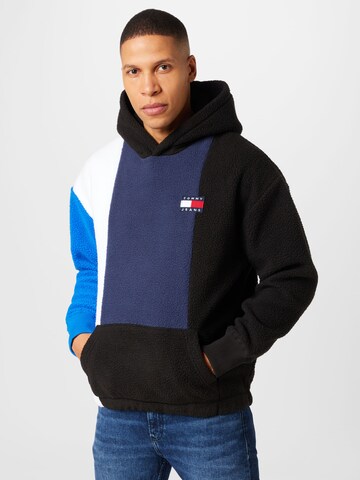 Tommy Jeans Sweatshirt in Zwart: voorkant