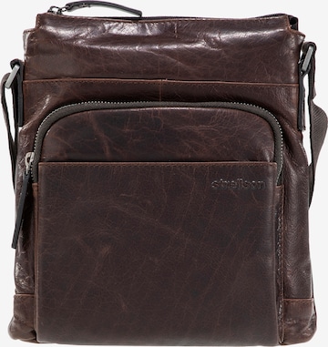 STRELLSON - Mala de ombro 'Abbey' em castanho: frente