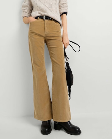 Pepe Jeans - Acampanado Pantalón 'Willa' en beige: frente