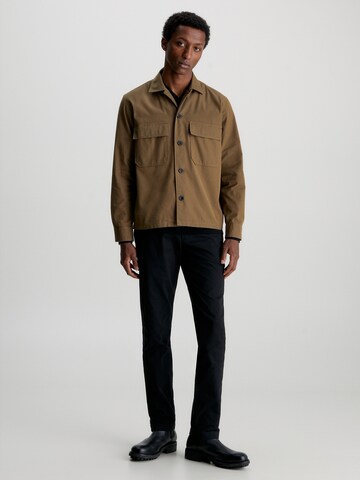 Calvin Klein Between-Season Jacket in Brown