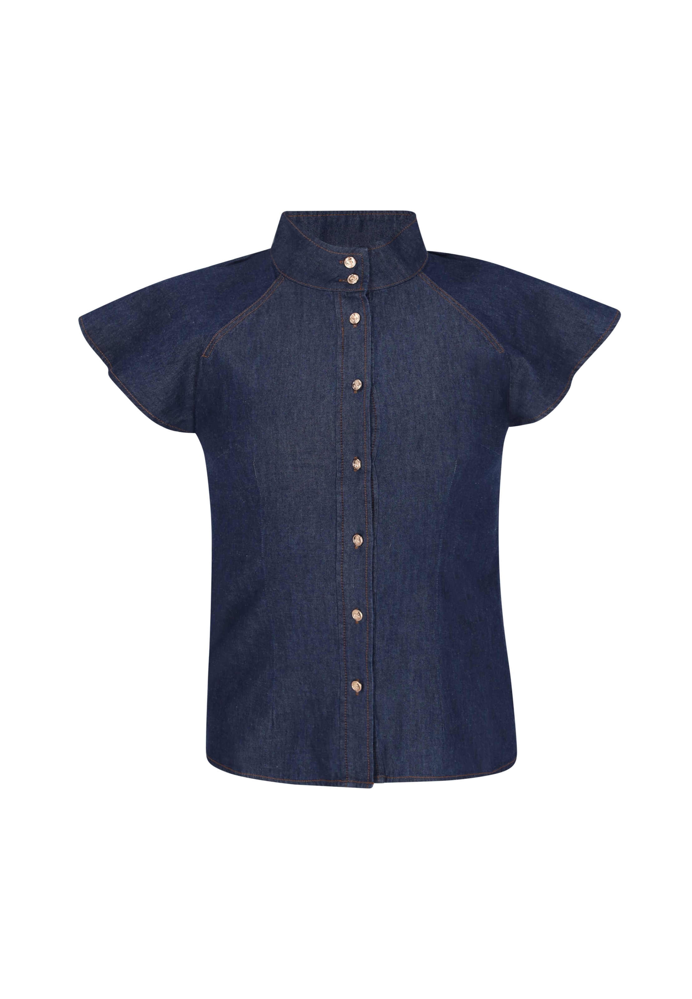 Chemisier DreiMaster Vintage en bleu : devant