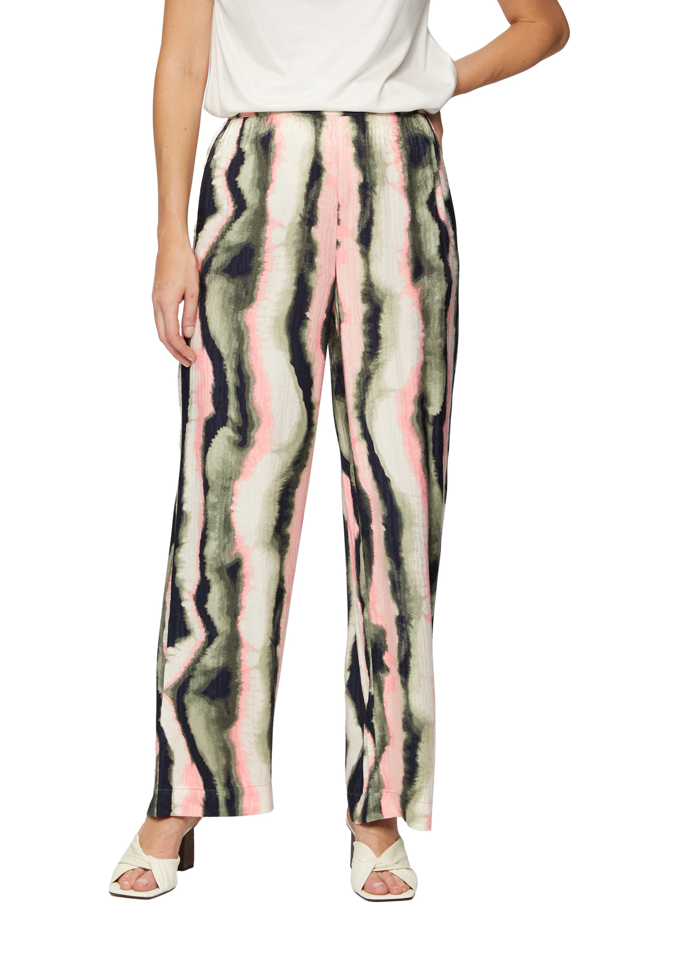 s.Oliver Wide Leg Hose in Blau: Vorderseite