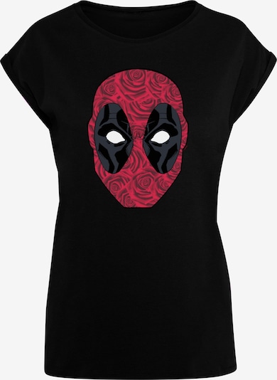 Maglietta 'Deadpool - Head Of Roses' ABSOLUTE CULT di colore rosso / nero / bianco, Visualizzazione prodotti
