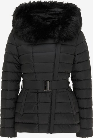 faina Winter Jacket in Black: front