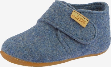 Living Kitzbühel Hausschuh 'Filz' in Blau: Vorderseite