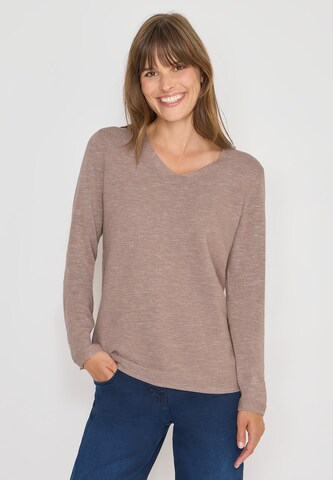 STREET ONE Pullover in Beige: Vorderseite