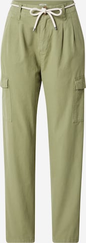 ESPRIT Regularen Chino hlače | zelena barva: sprednja stran