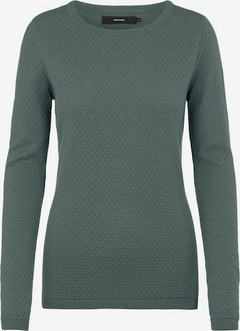 VERO MODA Pulover 'Care' | zelena barva: sprednja stran