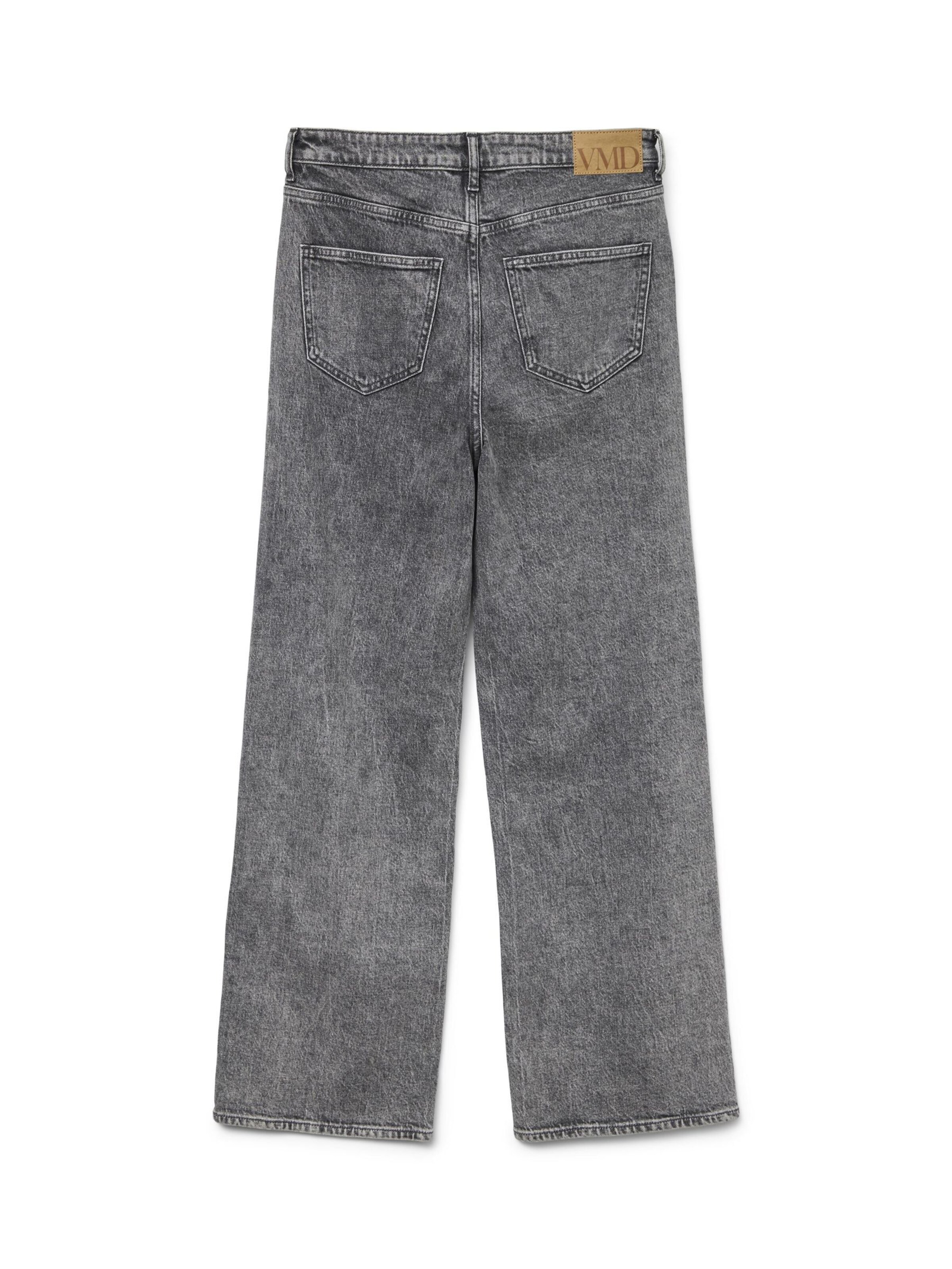 VERO MODA Wide leg Jeans 'TESSA' in Grijs