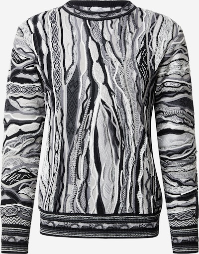 Megztinis 'Fanti' iš Carlo Colucci, spalva – pilka / juoda / balta, Prekių apžvalga