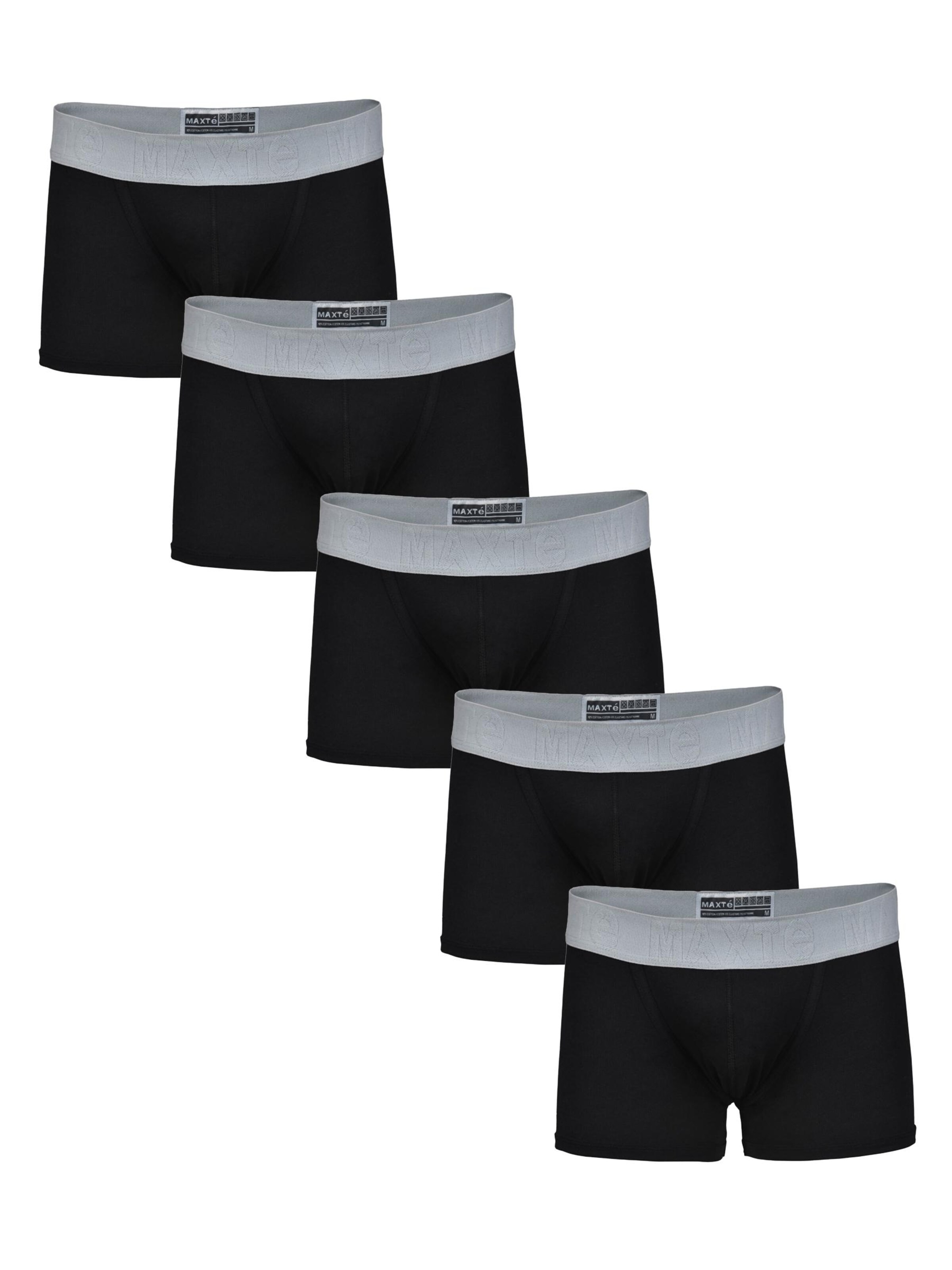 Maxte Boxer shorts 'COTTON MAX Boxershorts Men 5er Pack' in Black: front