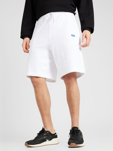 HUGO - Loosefit Pantalón 'Nasensio' en blanco: frente