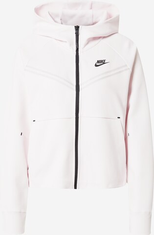 Nike Sportswear Zip-Up Hoodie in Pink: front