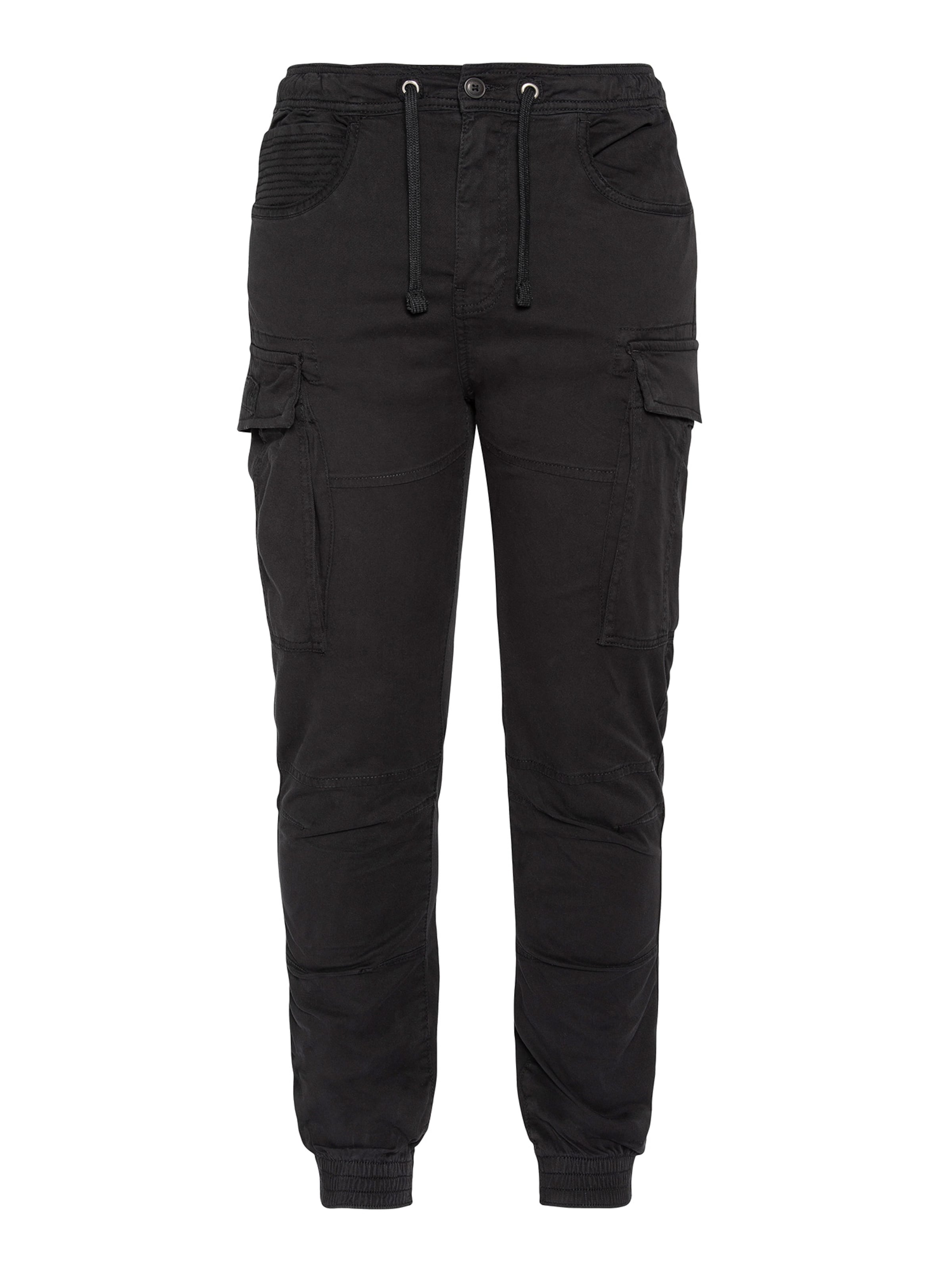 Schott NYC Cargo Pants in Black: front