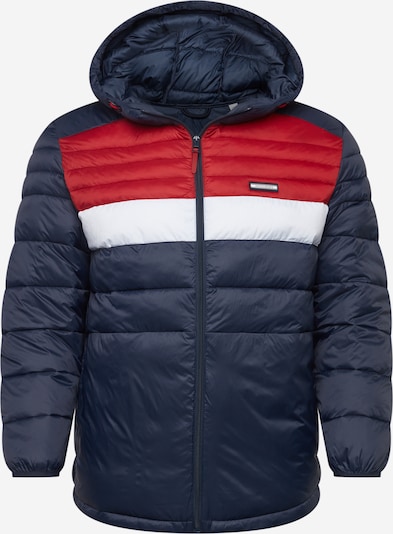 Jack & Jones Plus Between-season jacket in Dark blue / Red / White, Item view