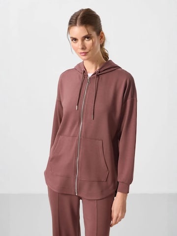 Sweat-shirt Tommy Life en violet : devant