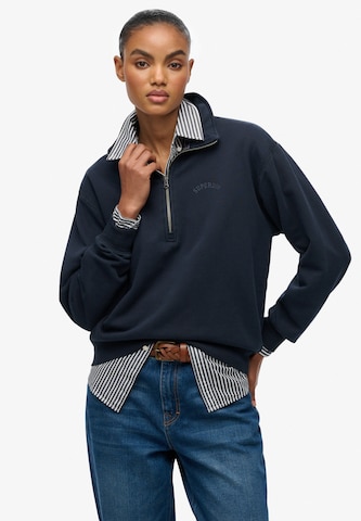 Sweat-shirt 'Essential' Superdry & Co en bleu : devant