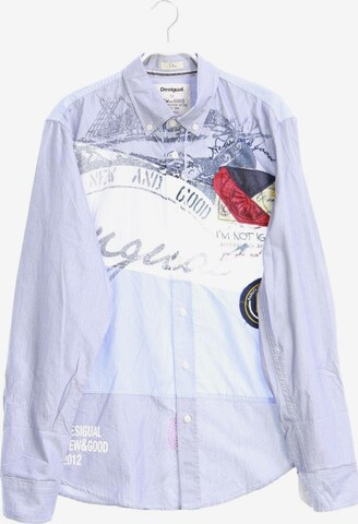 Desigual Button Up Shirt in M in Blue: front