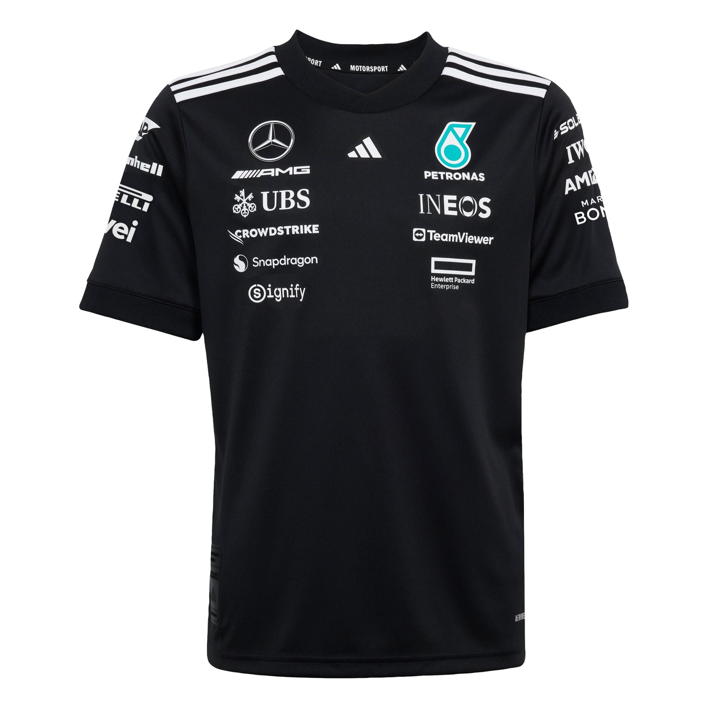 ADIDAS PERFORMANCE - Camiseta funcional 'Mercedes - AMG Petronas Formula One Team' en negro: frente