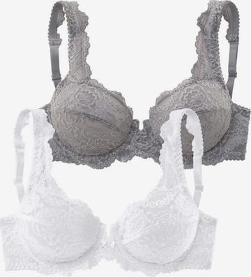 PETITE FLEUR Regular Bra in Grey: front