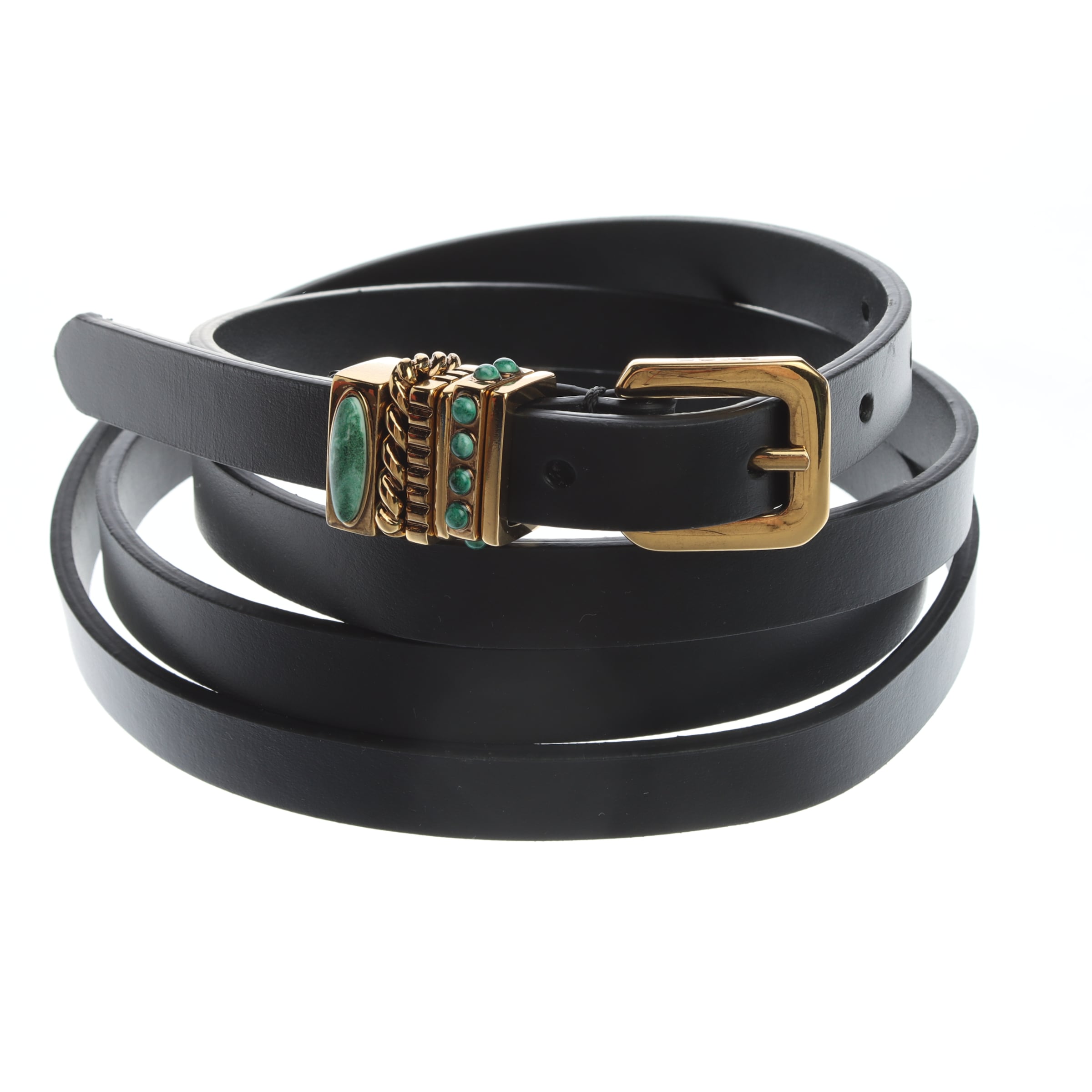 Etro Gürtel S in Schwarz: Vorderseite