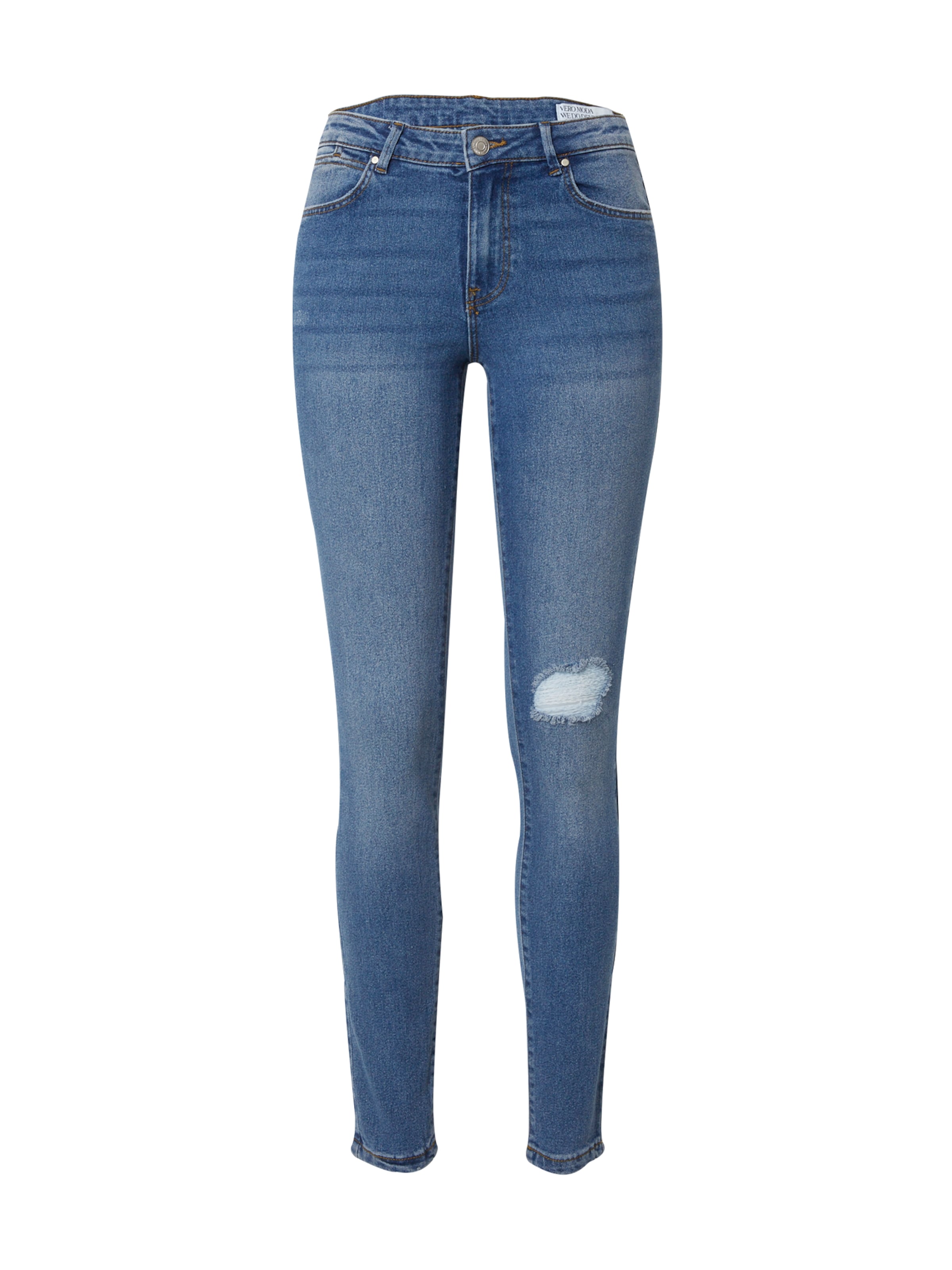 VERO MODA Skinny Fit Дънки 'VMJune' в синьо: отпред