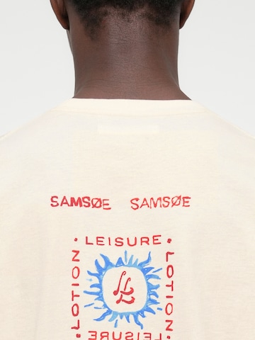 Samsøe Samsøe Μπλουζάκι 'Sagergei' σε μπεζ