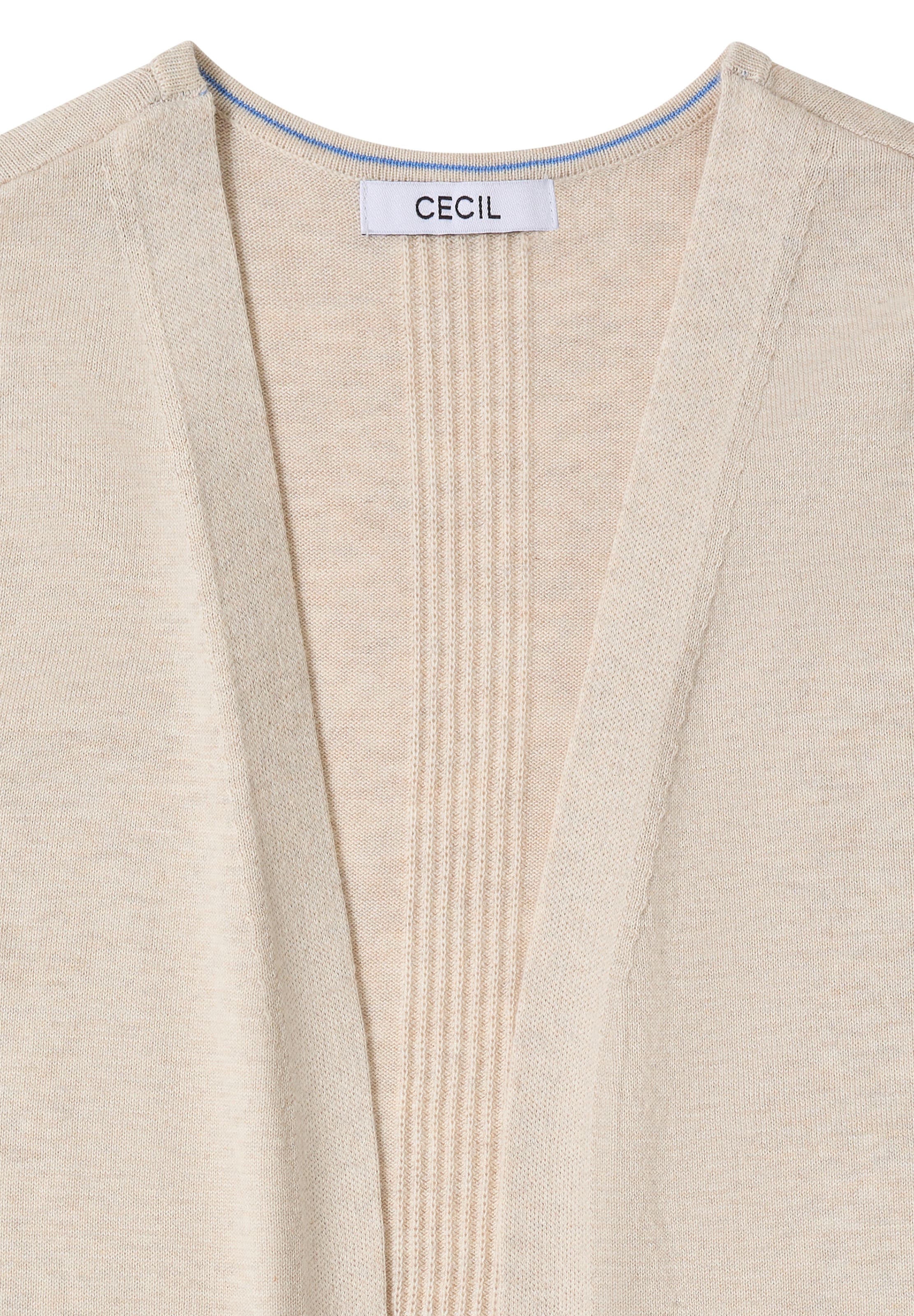 CECIL Knit Cardigan in Beige