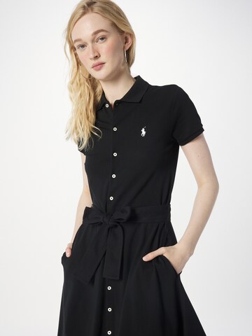Polo Ralph Lauren Košilové šaty – černá