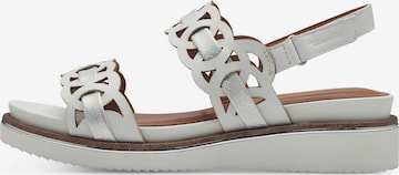 TAMARIS Sandal i vit: framsida