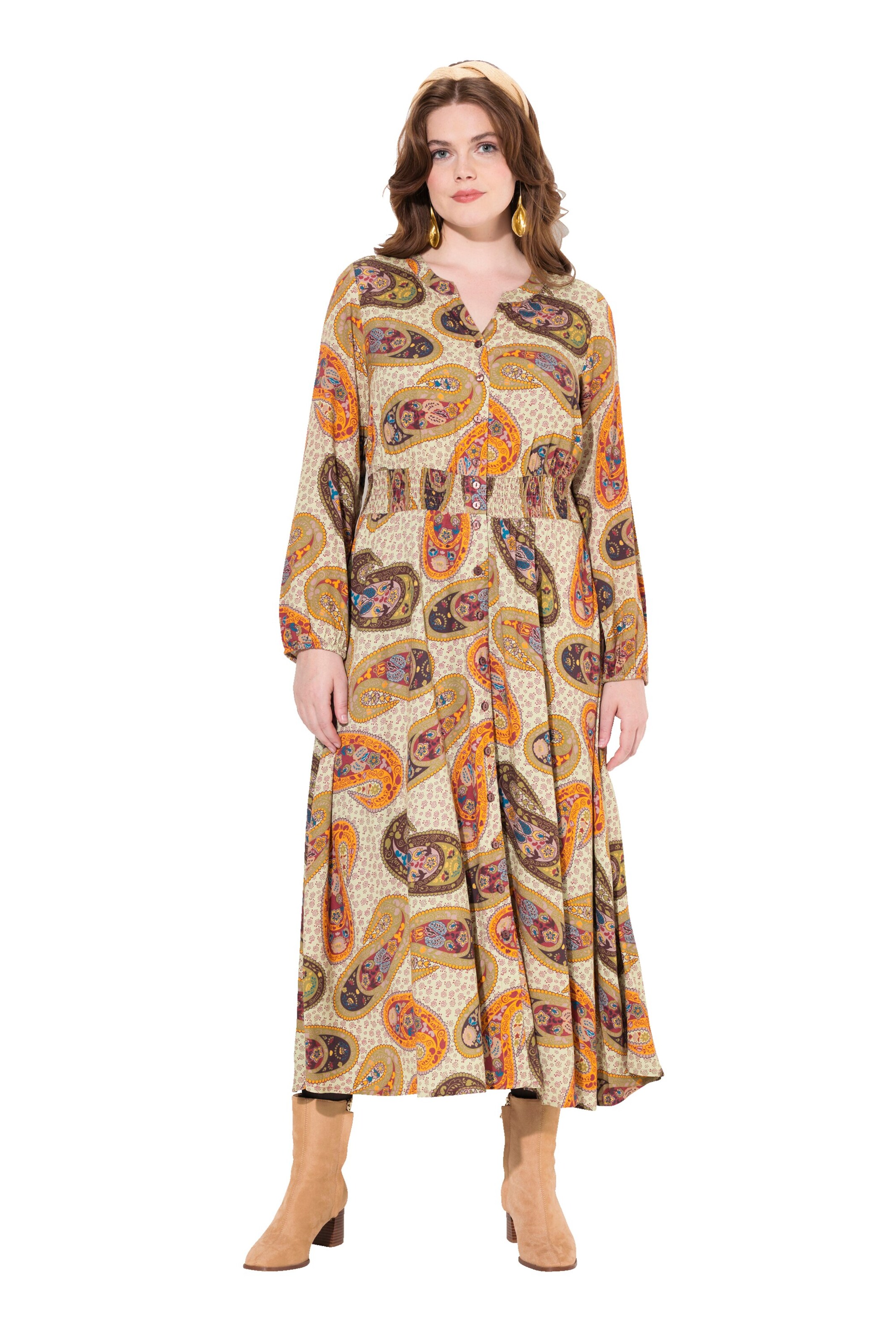 Ulla Popken Blousejurk in Beige