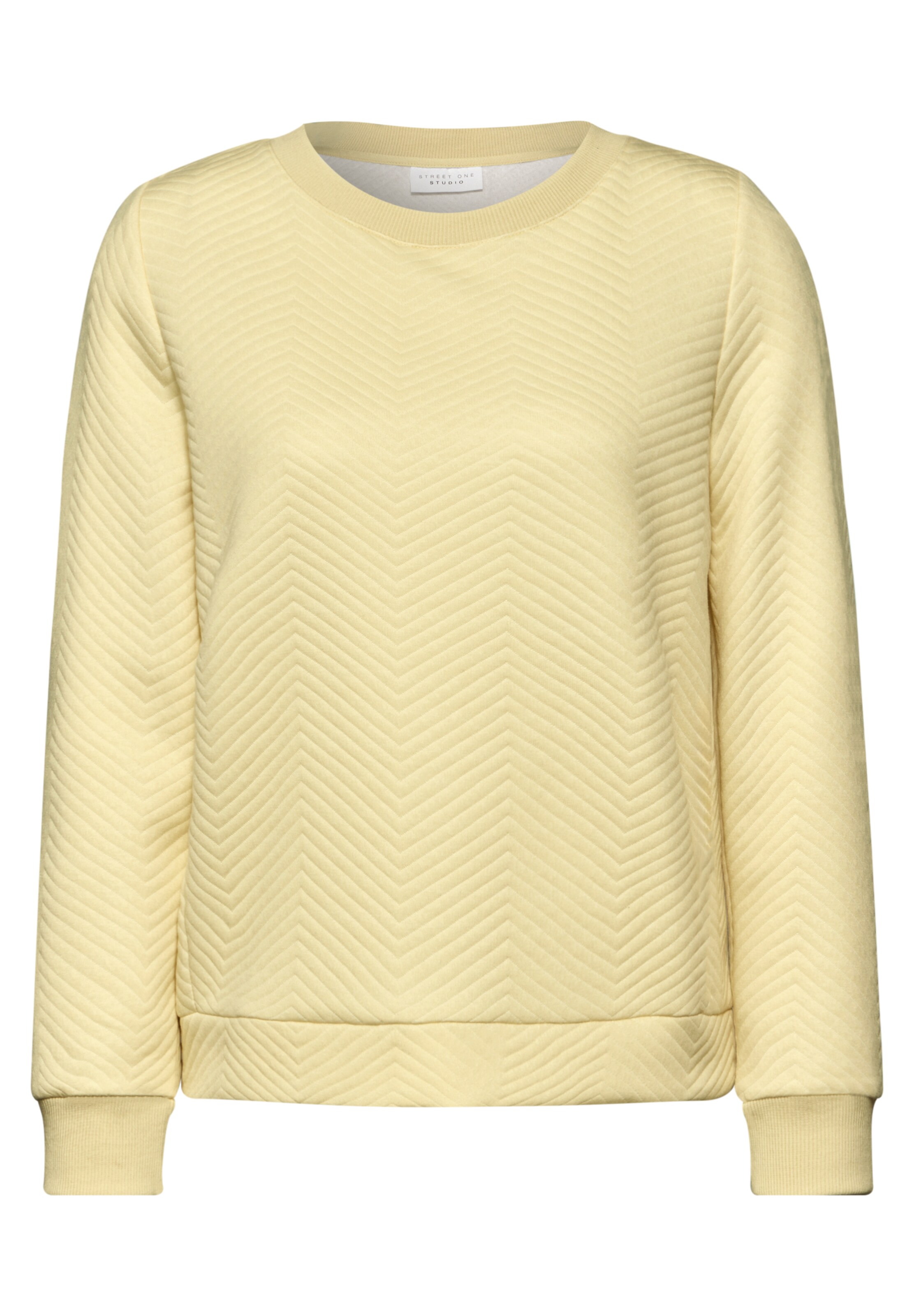 Street One Studio Sweatshirt in Yellow: front