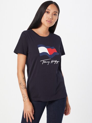 TOMMY HILFIGER T-Shirt in Blau: predná strana