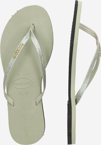 HAVAIANAS Ujjelválasztó-pántos szandál 'YOU SHINE' - zöld