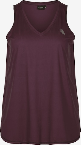 Active by Zizzi Sports Top 'Abasic' in Red: front