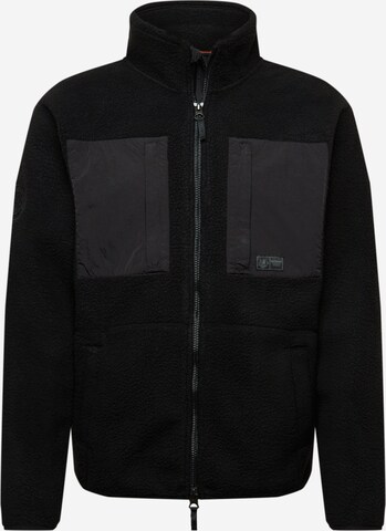 Superdry Fleecejakke 'Expedition' i svart: forside