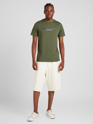 Lindbergh T-Shirt 'Copenhagen' in Grün