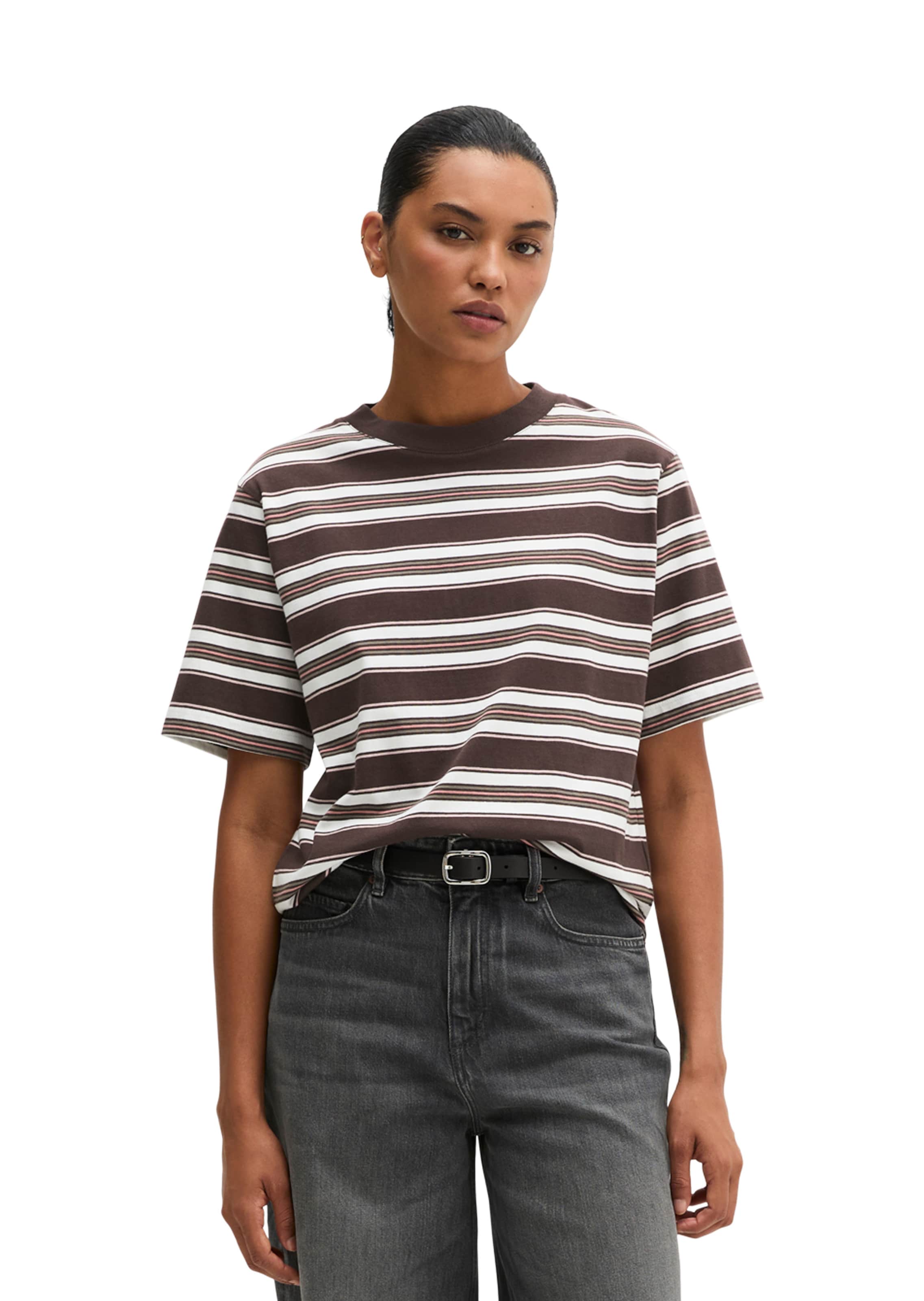 Marc O'Polo T-Shirt in Braun: Vorderseite